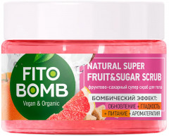 Скраб для тела фруктово-сахарный «Natural super fruit & sugar scrub»