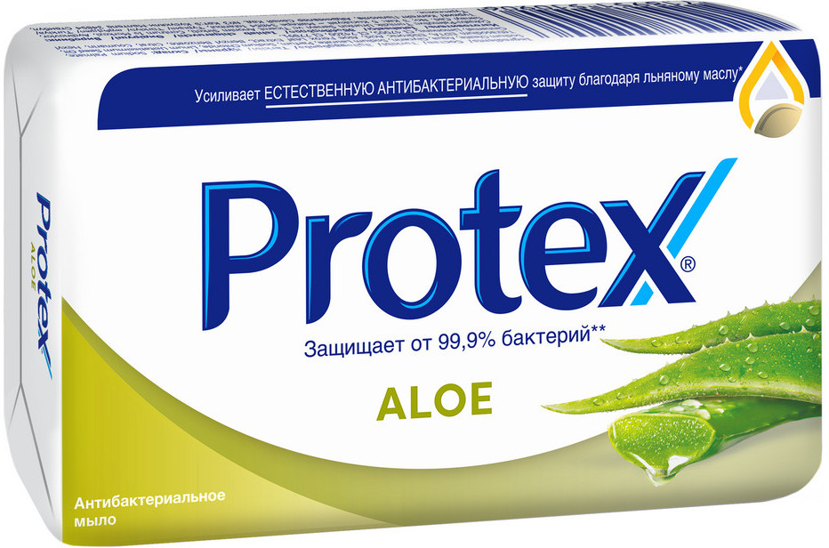 Мыло для рук антибактериальное туалетное «Aloe» | Fresh | Protex