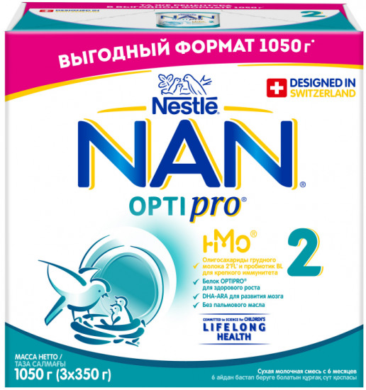 Смесь молочная «NAN Optipro №2»