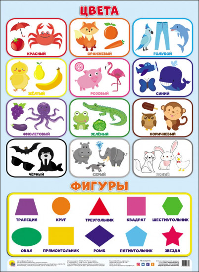 Цвета-фигуры. Плакат