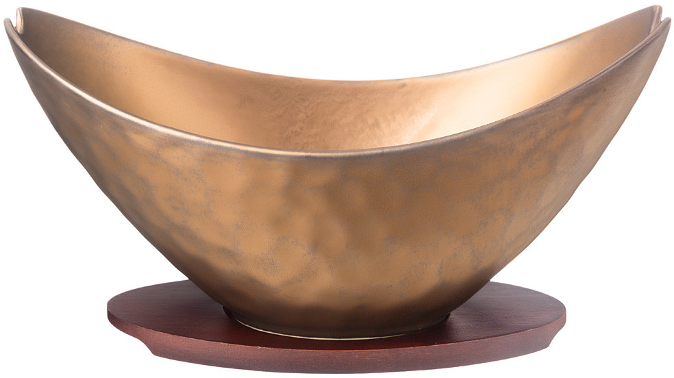салатник на деревянной подставке «Bronze» | Bronco