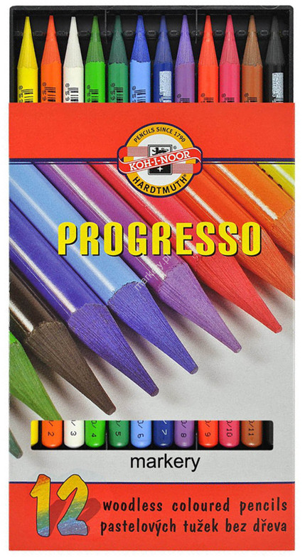 Набор карандашей цельнографитных | Progresso | Koh-I-Noor