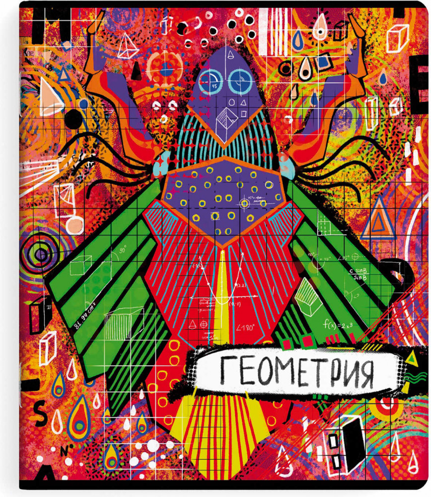 Тетрадь предметная «Геометрия» | Граффити | Феникс +