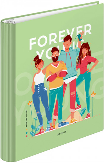 Тетрадь на кольцах «Forever young»