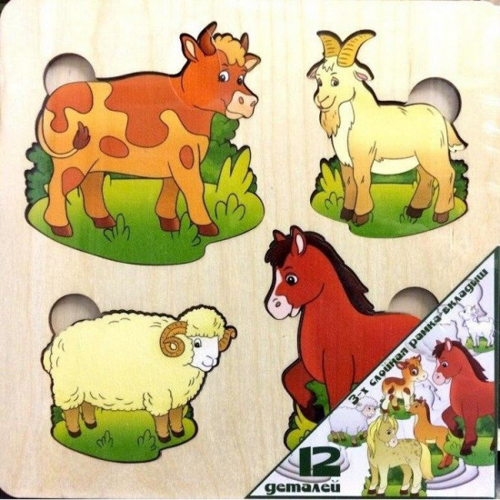 Рамка-вкладыш «Домашние животные»