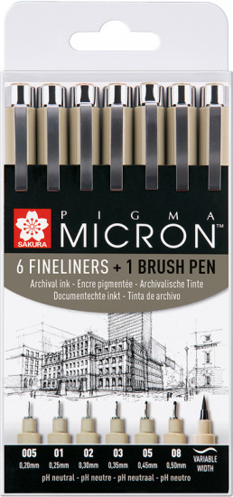 Набор ручек капиллярных «Pigma Micron»