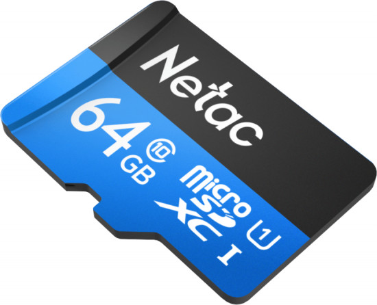 Карта памяти MicroSD Netac с адаптером