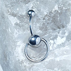 Пирсинг в пупок «Банан»