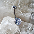 Пирсинг в пупок «Циркония»