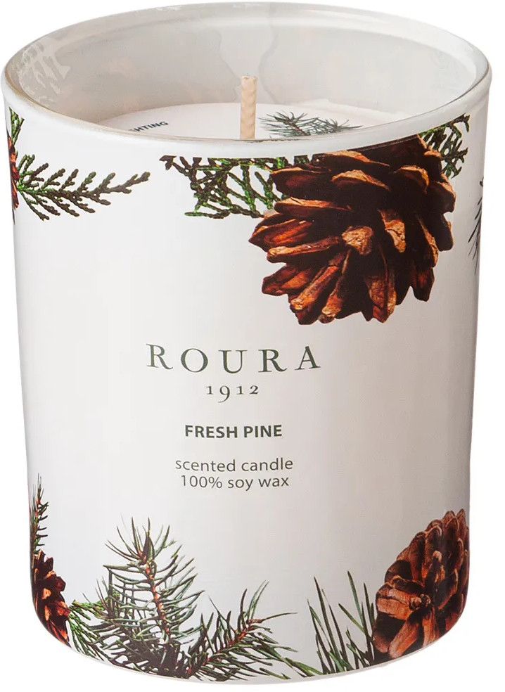 Свеча в стакане ароматизированная «Fresh pine» | Roura