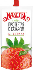 Ягоды протертые с сахаром «Клубника»