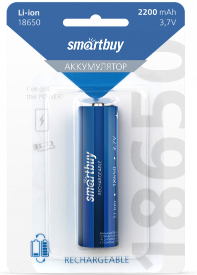 Аккумулятор Smartbuy LI18650