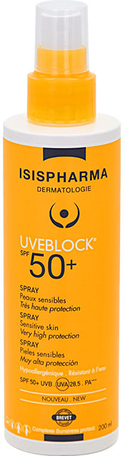 Спрей для тела солнцезащитный SPF 50+ | Увеблок | ISIS Pharma Dermatologie