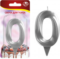 Свеча для торта «Цифра 0»