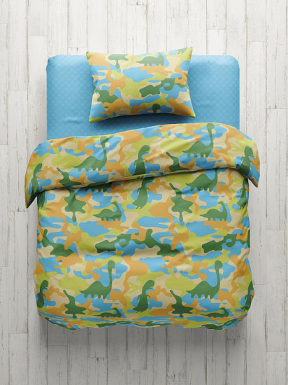 Набор наволочек «Dino camouflage»
