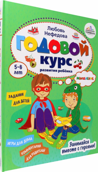 Годовой курс развития мышления у ребенка. 5-6 лет