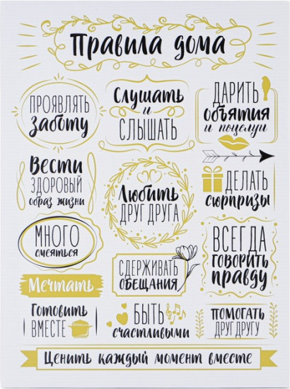 Картина «Правила дома»