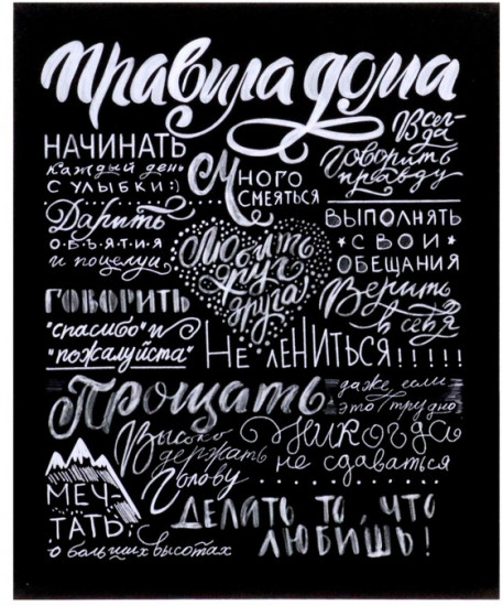 Картина «Правила дома»