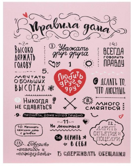Картина «Правила дома»