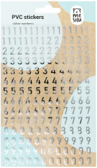 Наклейки «Silver numbers»