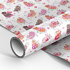 Бумага упаковочная «Love U!»