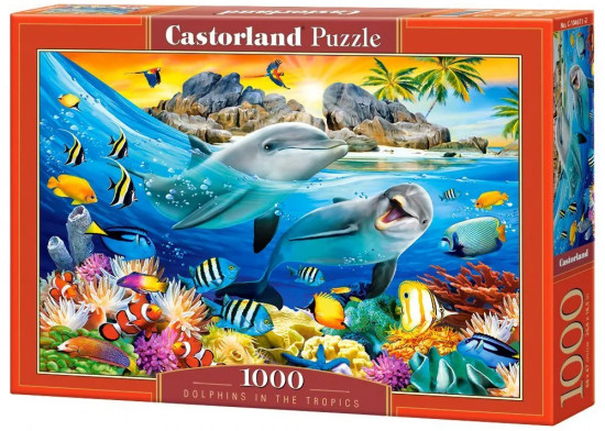 Пазл «Дельфины в тропиках»