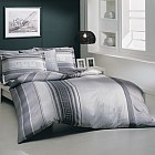 Комплект постельного белья Midnight (TAC, 1,5-спальный, сатин-deluxe, 2 наволочки 50х70) серый