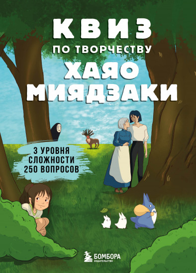 Квиз по творчеству. Хаяо Миядзаки. 3 уровня сложности. 250 вопросов