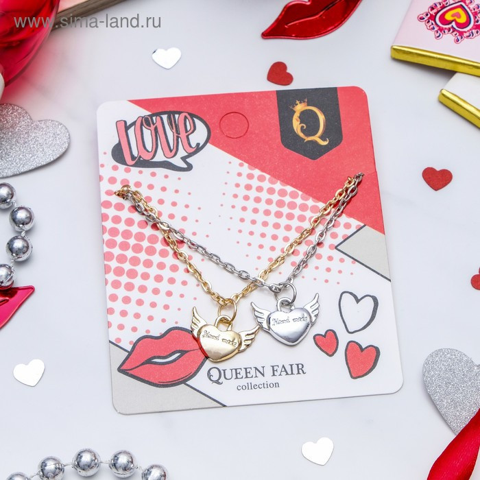 Комплект кулонов | Неразлучники | Queen Fair