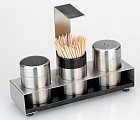 Набор для соли и перца с зубочистками Cubo (4 предмета)