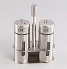 Набор для приправ (2 предмета) на стальной подставке