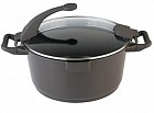 Кастрюля Virgo Dark (2,9 л) со стеклянной крышкой