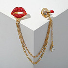 Брошь «Губная помада»