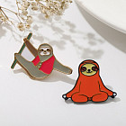 Набор значков «Ленивцы»