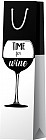 Пакет подарочный «Time for wine. Black»
