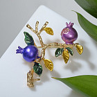 Брошь «Ветвь граната»