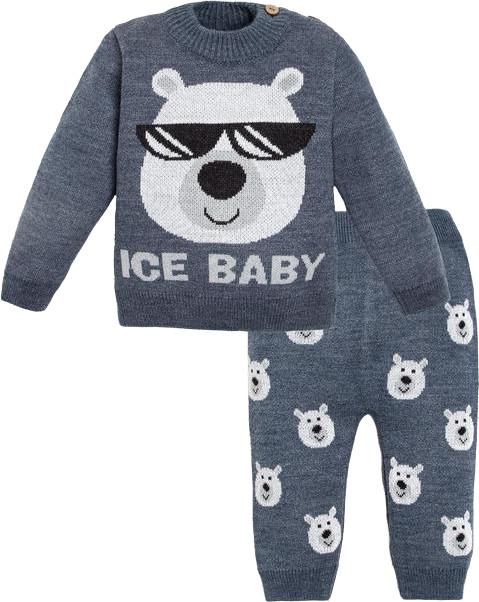 Комплект для мальчиков «Ice Baby» | Вязаные вещи | Крошка Я