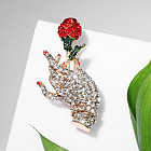 Брошь «Роза»
