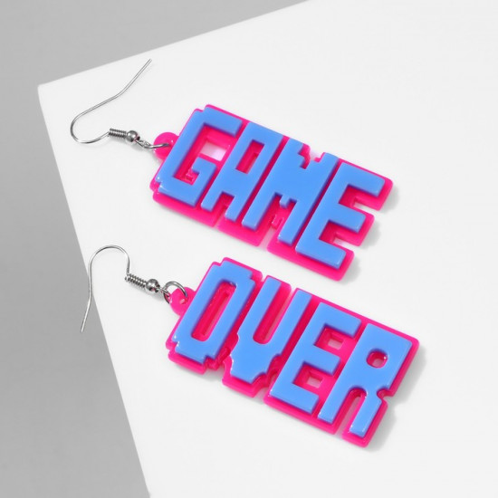 Серьги «Game over»