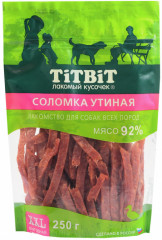Соломка для собак всех пород утиная