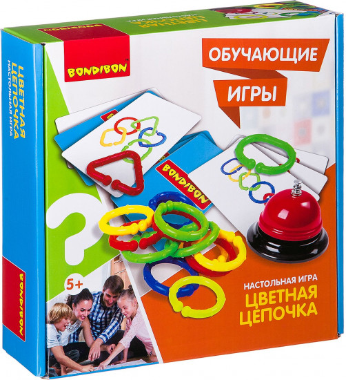 Игра настольная «Цветная цепочка»