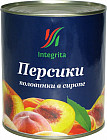 Персики в сиропе половинками
