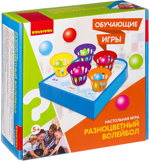 Игра настольная «Разноцветный волейбол»