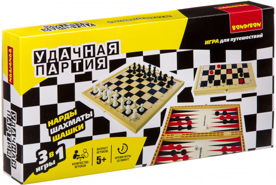 Набор настольных игр «Шашки, шахматы, нарды»