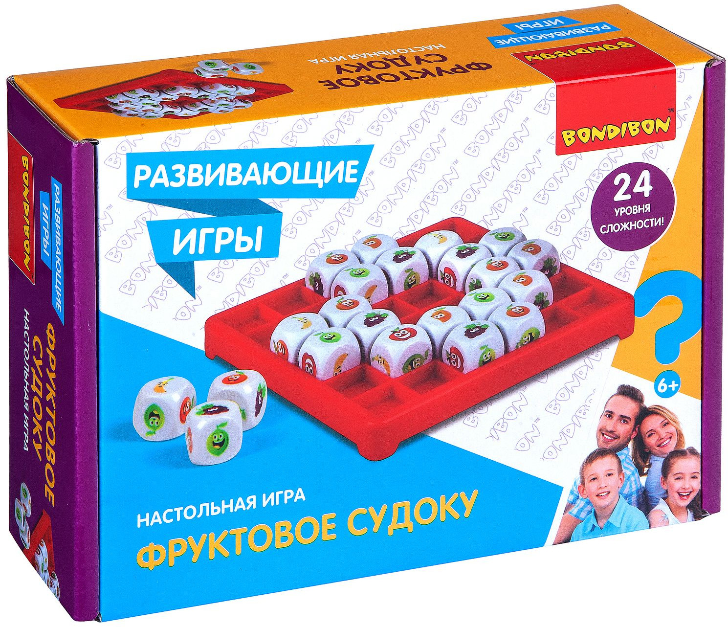 Игра настольная «Фруктовое судоку» | Развивающие игры | Bondibon