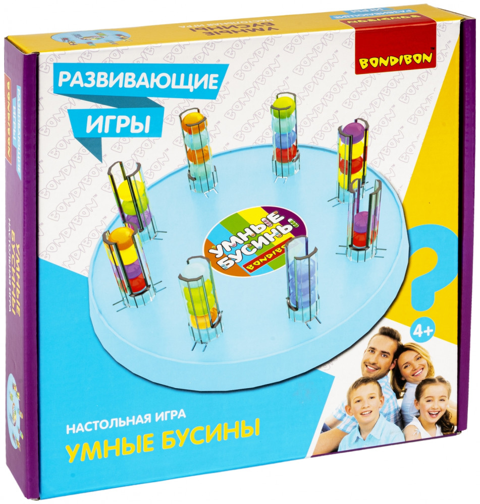 Игра настольная «Умные бусины» | Развивающие игры | Bondibon