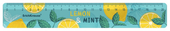 Линейка пластиковая «Lemon&Mint»