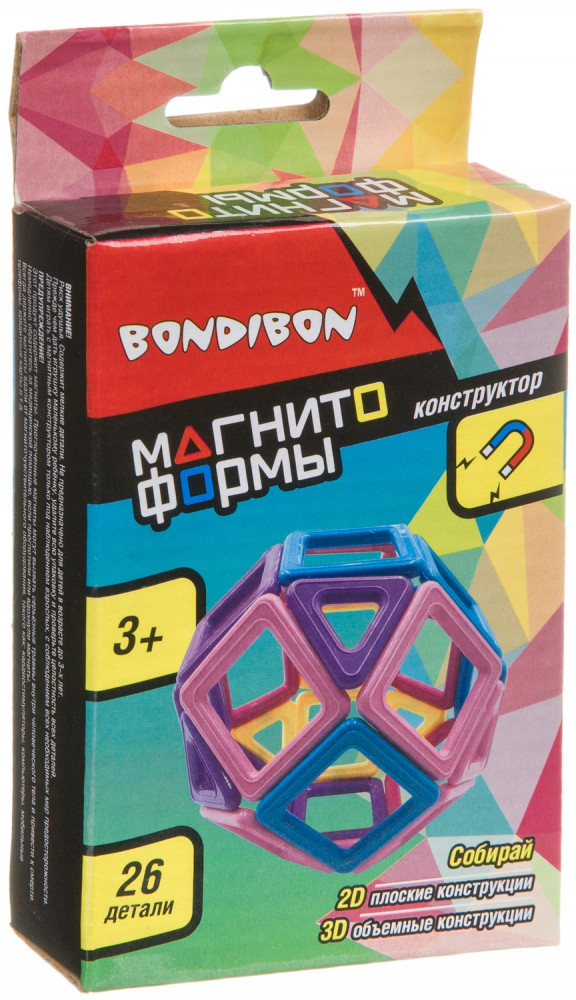 Конструктор магнитный | Магнитоформы | Bondibon
