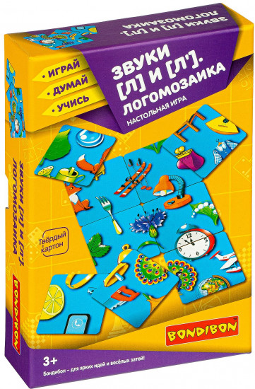 Игра настольная «Логомозаика. Звуки [Л] И [Л']»