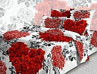 Комплект постельного белья «Мендельсон» (арт. 3014/1, 1,5-спальный, бязь, 2 наволочки 70х70) красный